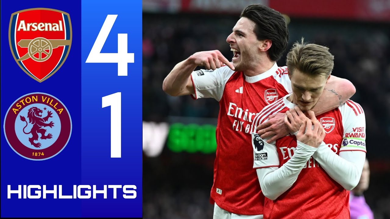 Arsenal vs Aston Villa 4-1 highlights: Gabriel, Zubimendi, Trossard and Jesus